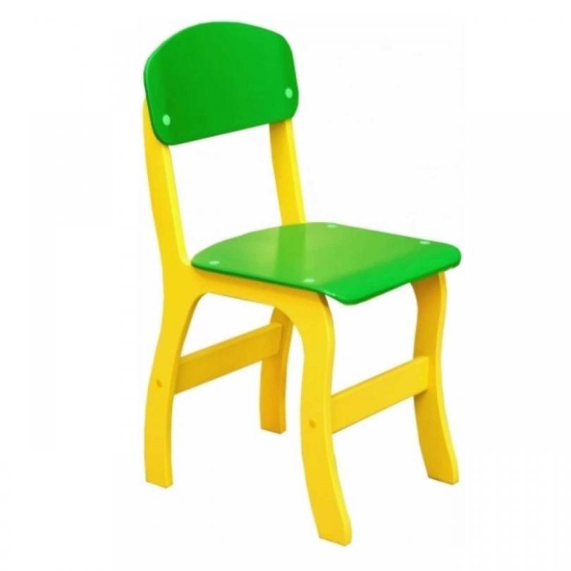 Стілець дитячий фанерний "Фантазія", фарбований, ростова група №1 (ТОВ ‘’АЛМАНТ’’)260х293х516 мм.